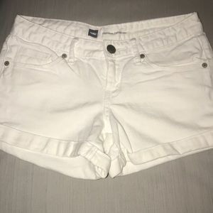 Mossimo white denim shorts